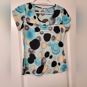 Bubble Print Short Sleeve Shirt